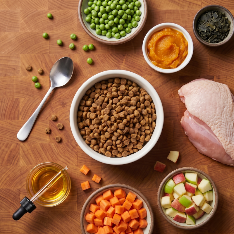 Chicken Recipe ingredient spread