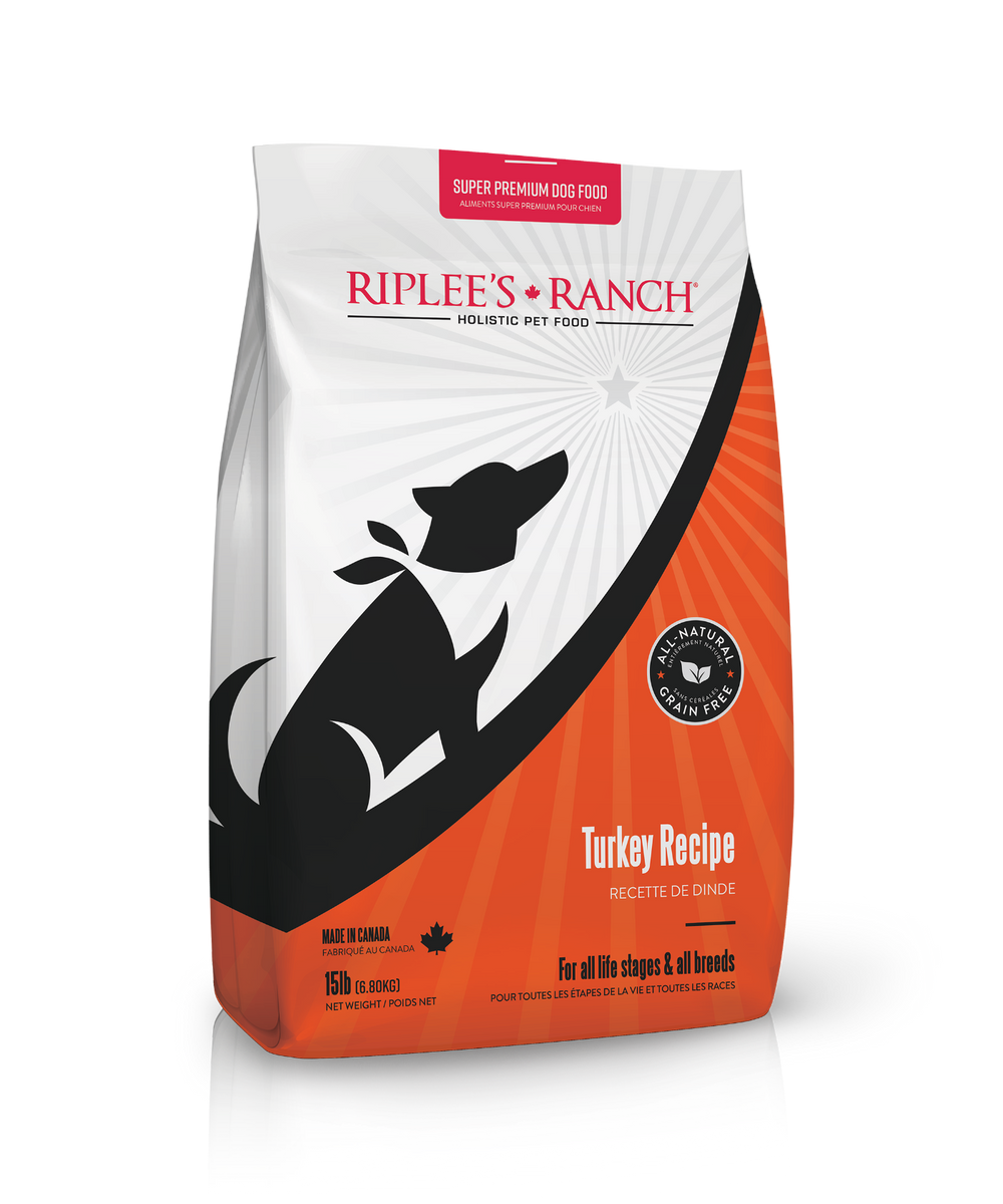 Turkey Recipe - Dog Food - 15lb – Riplees Ranch Pet Food
