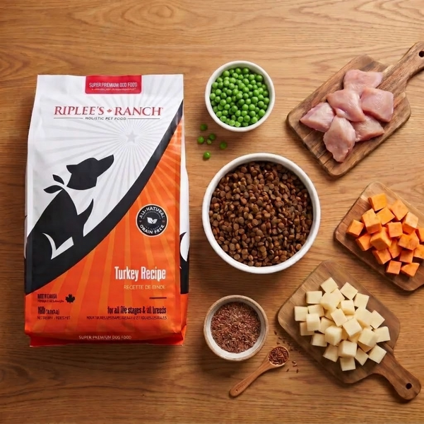 turkey recipe flatlay with bag